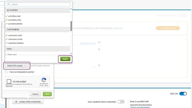 Create api credentials 4